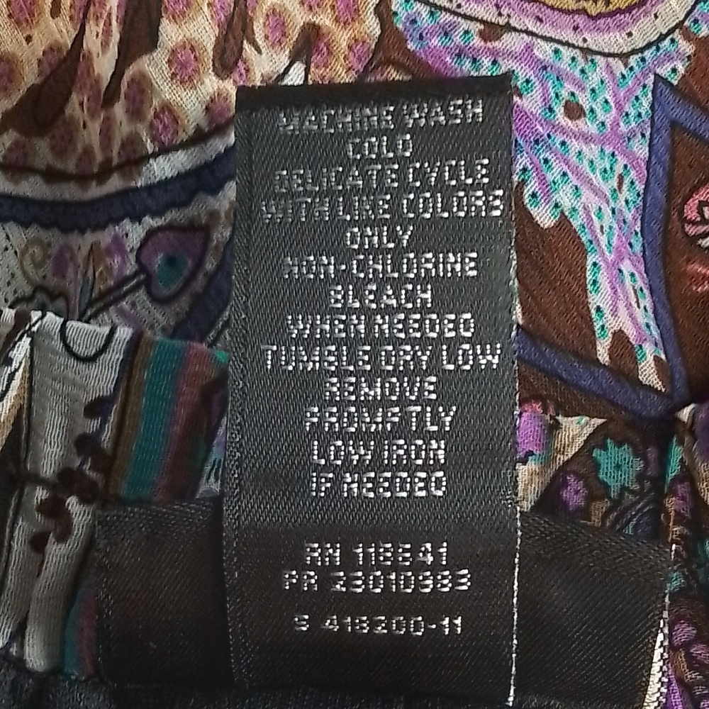 Lane Bryant colorful full skirt with elastic back waist 18/20 - Picture 5 of 6